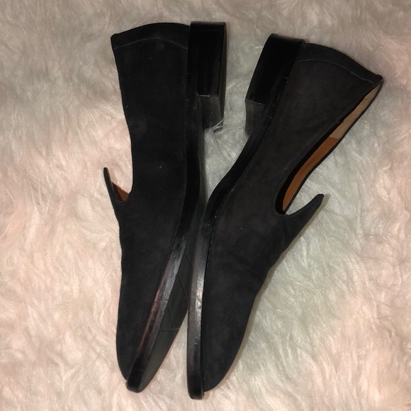 Aquatalia Black Suede Gilda Flats Size 6 1/2 - Picture 4 of 8